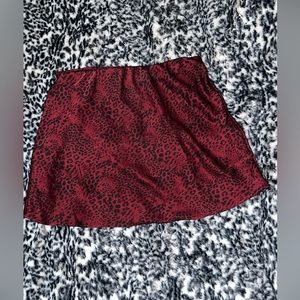 Leopard print skirt